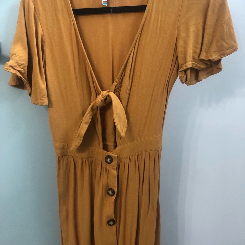 Mustard yellow dress